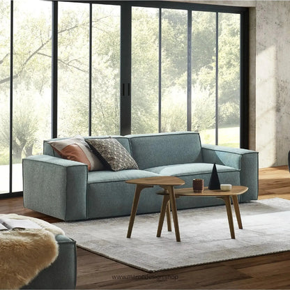 Canapé avec Accoudoir Gauche BOXTER - Élégance Moderne et Modulabilité-canapé, fauteil, Meridienne,-Maroc Design-Noir-Maroc Design