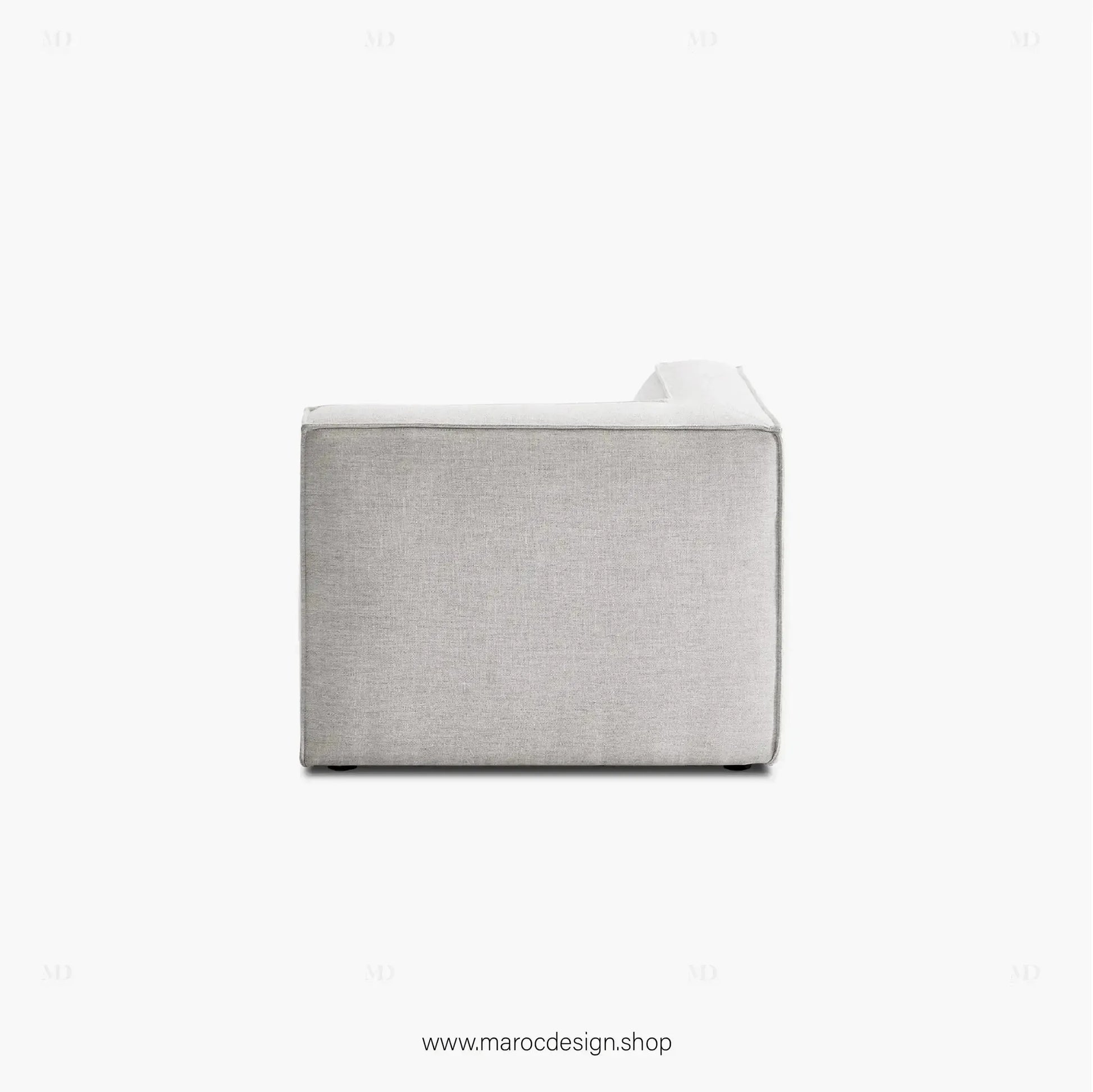 Canapé d'Angle BOXTER - Élégance Moderne et Modulabilité-canapé, fauteil, Meridienne,-Maroc Design-Noir-Maroc Design