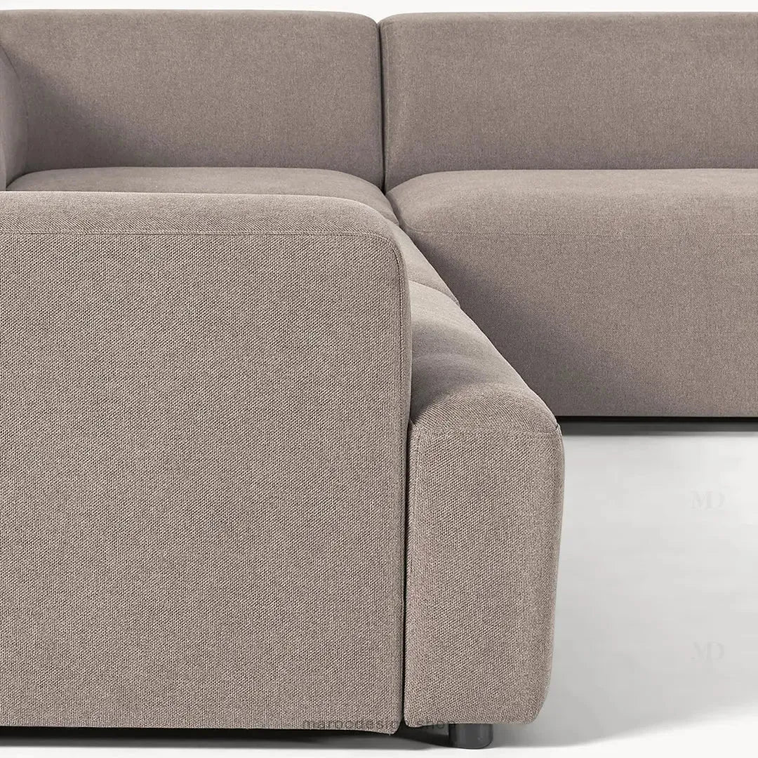 Canapé d’Angle Melvana 5 Places XXL Taupe – Élégance et Confort | Maroc Design-canapé, fauteil, Pouf, Meridienne-Maroc Design-Maroc Design