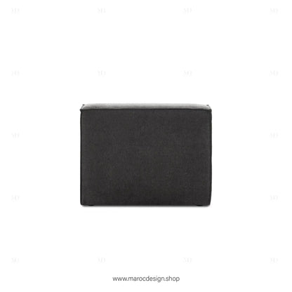 Canapé sans Accoudoir BOXTER - Élégance Moderne et Modulabilité-canapé, fauteil, Meridienne,-Maroc Design-Noir-Maroc Design