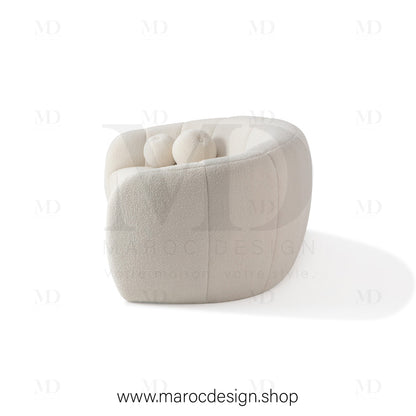 Canapé ALEXIS 3 Places Blanc – Design Moderne & Confort Haut de Gamme | Maroc Design
