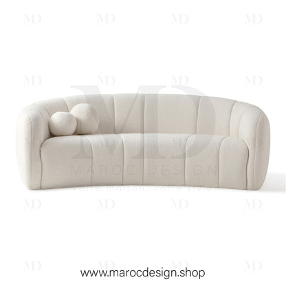 Canapé ALEXIS 3 Places Blanc – Design Moderne & Confort Haut de Gamme | Maroc Design
