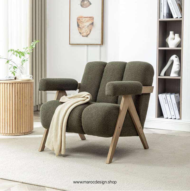 KIEVE, Chaise et Fauteuil Moderne en Vert