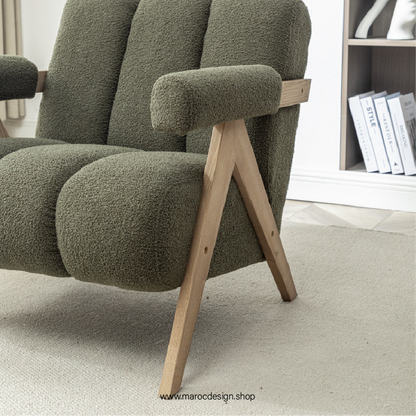 KIEVE, Chaise et Fauteuil Moderne en Vert