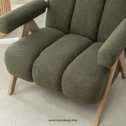 KIEVE, Chaise et Fauteuil Moderne en Vert