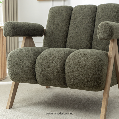 KIEVE, Chaise et Fauteuil Moderne en Vert