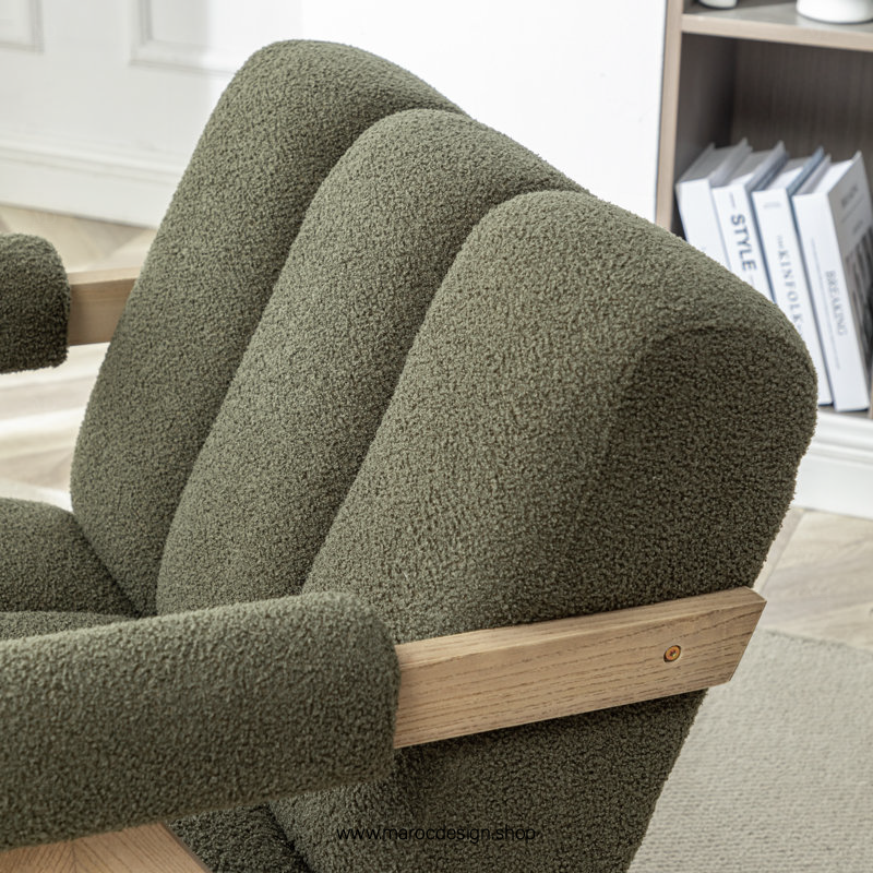 KIEVE, Chaise et Fauteuil Moderne en Vert