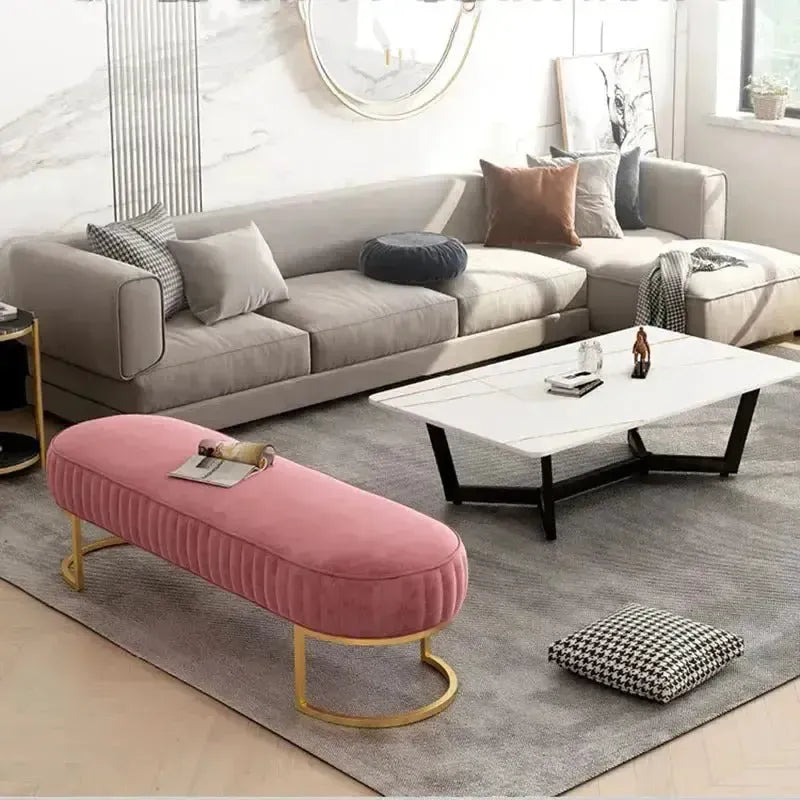 ELLY Banc, Découvrez le Confort et l’Élégance avec le de Maroc Design-Banc, Tabouret, Chambre, Réception-Maroc Design-Rose-Maroc Design
