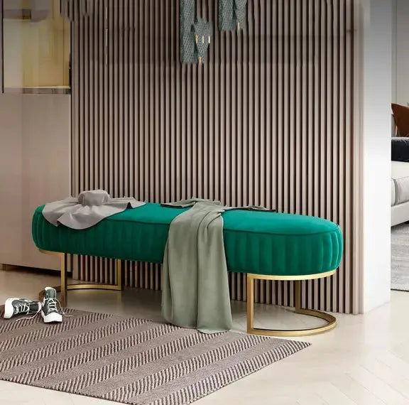 ELLY Banc, Découvrez le Confort et l’Élégance avec le de Maroc Design-Banc, Tabouret, Chambre, Réception-Maroc Design-Vert-Maroc Design