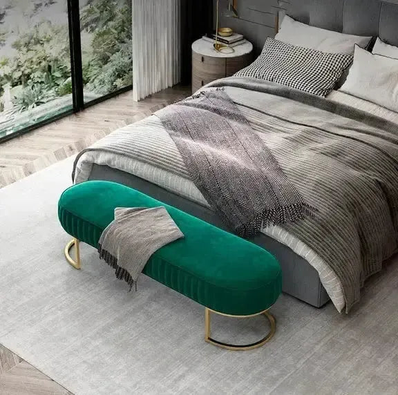 ELLY Banc, Découvrez le Confort et l’Élégance avec le de Maroc Design-Banc, Tabouret, Chambre, Réception-Maroc Design-Vert-Maroc Design