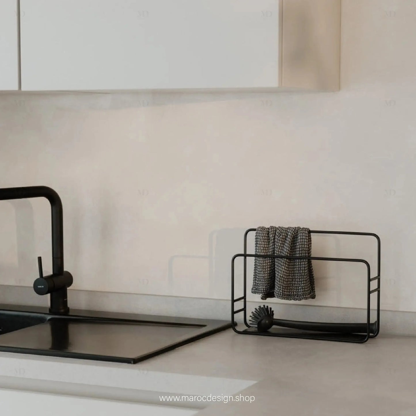 EYSYO Porte-torchons Accesoir Cuisine-Accesoire Cuisine-Maroc Design-Noir-Maroc Design