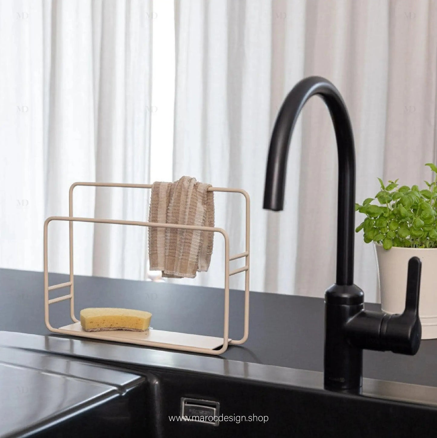 EYSYO Porte-torchons Accesoir Cuisine-Accesoire Cuisine-Maroc Design-Noir-Maroc Design