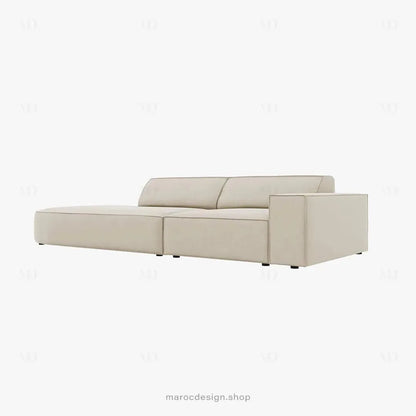 JODIE -3- places_Beige Claire Canapé-modulaire Salon Séjour-canapé, fauteil, Pouf, Meridienne-Maroc Design-Beige Claire-Droite-Maroc Design