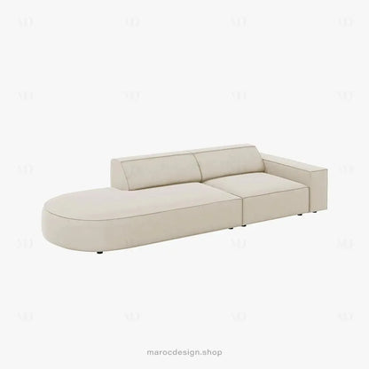 JODIE -3- places_Beige Claire Canapé-modulaire Salon Séjour-canapé, fauteil, Pouf, Meridienne-Maroc Design-Beige Claire-Droite-Maroc Design