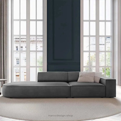 JODIE -3- places_Gris Canapé-modulaire Salon Séjour-canapé, fauteil, Pouf, Meridienne-Maroc Design-Bleu-Droite-Maroc Design