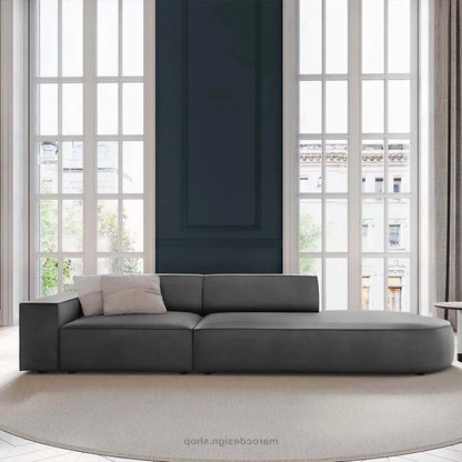 JODIE -3- places_Gris Canapé-modulaire Salon Séjour-canapé, fauteil, Pouf, Meridienne-Maroc Design-Bleu-Gauche-Maroc Design