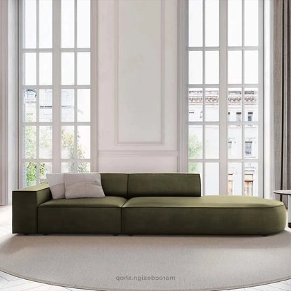 JODIE -3- places_Vert Canapé-modulaire Salon Séjour-canapé, fauteil, Pouf, Meridienne-Maroc Design-Noir-Gauche-Maroc Design