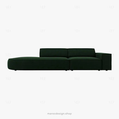 JODIE -3- places_Vert Emeraude Canapé-modulaire Salon Séjour-canapé, fauteil, Pouf, Meridienne-Maroc Design-Vert Emeraude-Droite-Maroc Design