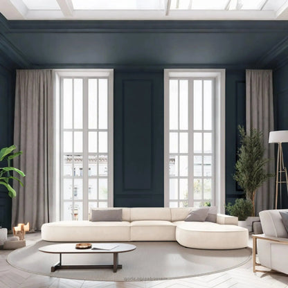 JODIE -4- places _ Beige Clair Canapé-modulaire, Salon Séjour-canapé, fauteil, Pouf, Meridienne-Maroc Design-Beige Claire-Droite-Maroc Design