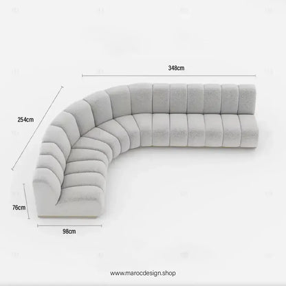 LEONY Simple & Corner Composer, personnalisé et Transformer votre salon-Canapé, Fauteil, Chaise, Pouf, Meridienne, Modilable,-Maroc Design-Blanc-Simple-Maroc Design
