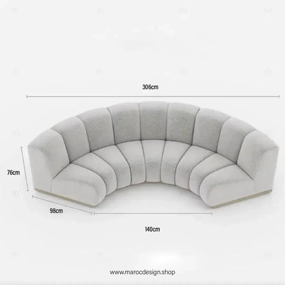 LEONY Simple & Corner Composer, personnalisé et Transformer votre salon-Canapé, Fauteil, Chaise, Pouf, Meridienne, Modilable,-Maroc Design-Blanc-Simple-Maroc Design