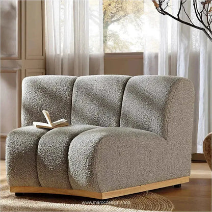 LEONY Simple & Corner Composer, personnalisé et Transformer votre salon-Canapé, Fauteil, Chaise, Pouf, Meridienne, Modilable,-Maroc Design-Blanc-Simple-Maroc Design