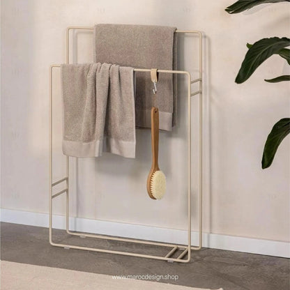 LISMA Porte-serviettes Accesoir Salle de Bain-Accesoire Salle de Bain-Maroc Design-Noir-Maroc Design