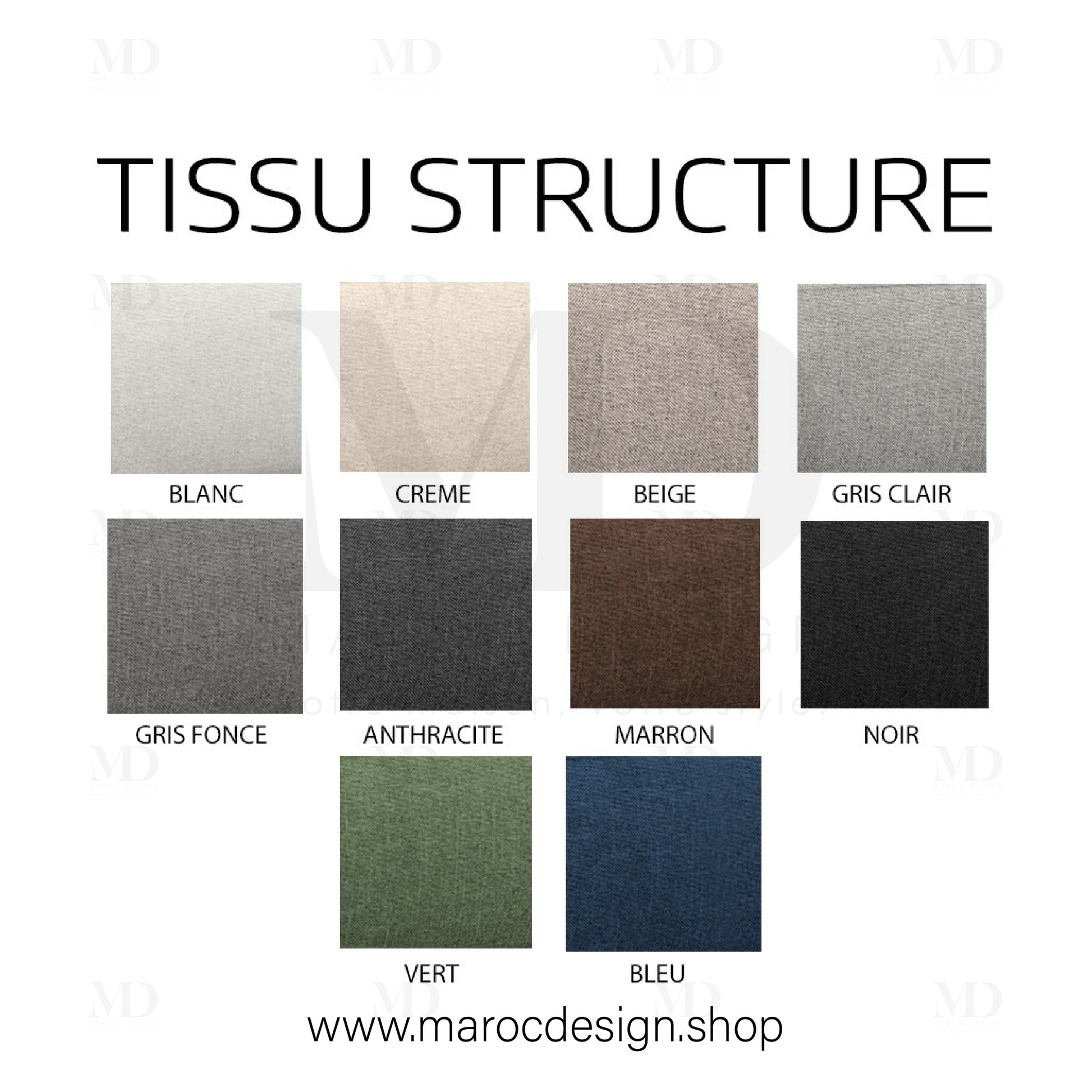 echantillons-tissu-structure-marocdesign.jpg
ALT : Échantillons tissu structuré – revêtement mobilier – Maroc Design – style contemporain Maison du Monde, Hestia Sofa