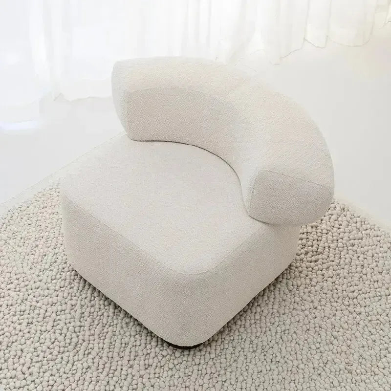 LUNA Chaise Longue – Élégance et Confort dans un Design Unique-Canapé, Fauteil, Chaise, Pouf, Meridienne, Modilable,-Maroc Design-Velours-Blanc-Maroc Design