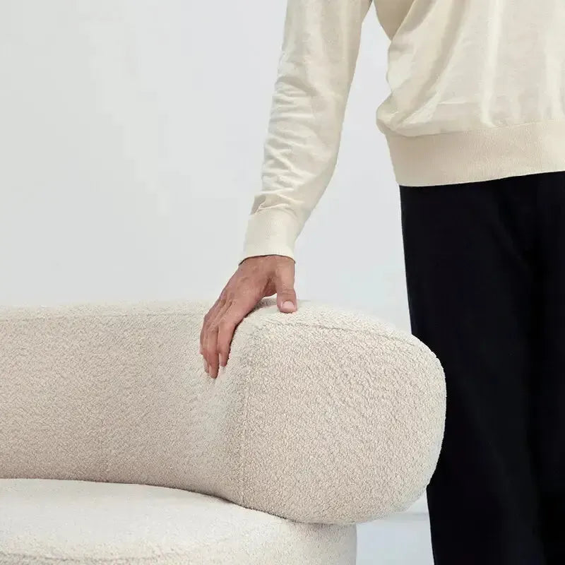 LUNA Chaise Longue – Élégance et Confort dans un Design Unique-Canapé, Fauteil, Chaise, Pouf, Meridienne, Modilable,-Maroc Design-Velours-Blanc-Maroc Design