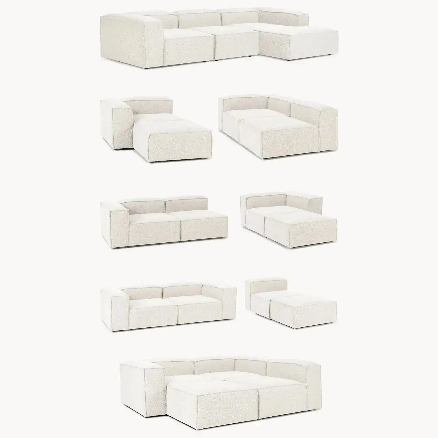 MALMO Canapé Modulable – Flexibilité et Confort pour une Vie Conviviale-canapé, fauteil, Pouf, Meridienne-Maroc Design-Maroc Design
