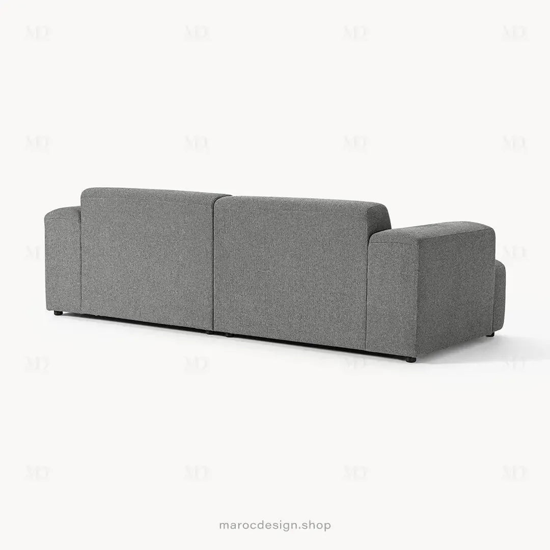 MELVANA 2 Places Large – Gris Foncé | Maroc Design-canapé, fauteil, Pouf, Meridienne-Maroc Design-Maroc Design