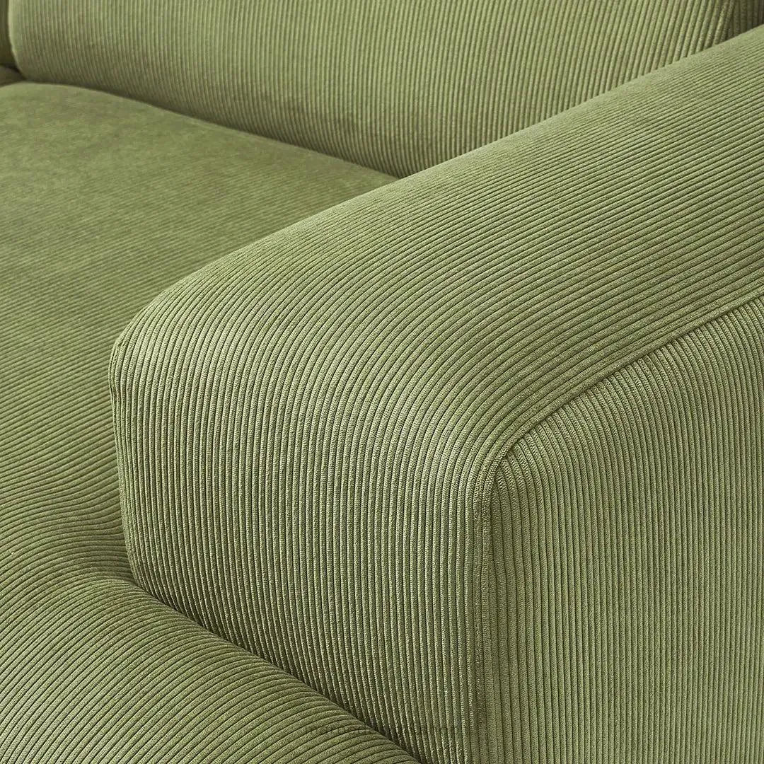 MELVANA 2 Places Large / Vert Olive modulable et confortable | Maroc Design-canapé, fauteil, Pouf, Meridienne-Maroc Design-Maroc Design