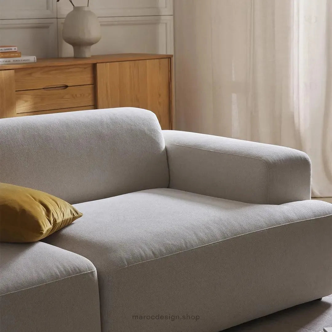 MELVANA 2 places Large / Blanc Cassé | Maroc Design-canapé, fauteil, Pouf, Meridienne-Maroc Design-Maroc Design