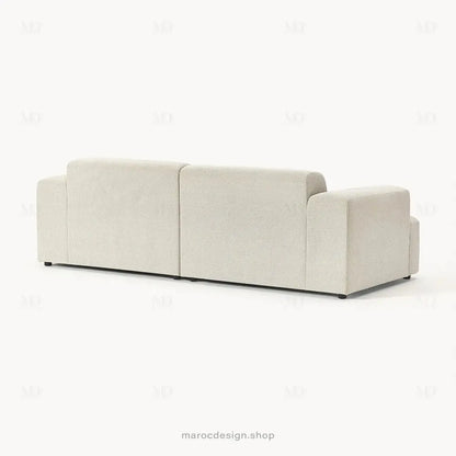 MELVANA Canapé 2 Places Beige Naturel – Confort Épuré & Design Apaisant | Maroc Design-canapé, fauteil, Pouf, Meridienne-Maroc Design-Maroc Design