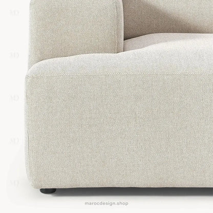 MELVANA Canapé 2 Places Beige Naturel – Confort Épuré & Design Apaisant | Maroc Design-canapé, fauteil, Pouf, Meridienne-Maroc Design-Maroc Design