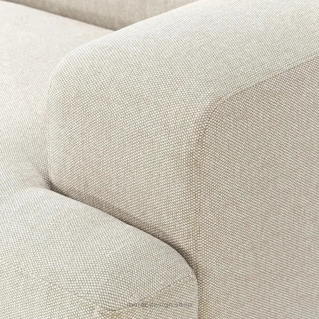 MELVANA Canapé 2 Places Beige Naturel – Confort Épuré & Design Apaisant | Maroc Design-canapé, fauteil, Pouf, Meridienne-Maroc Design-Maroc Design