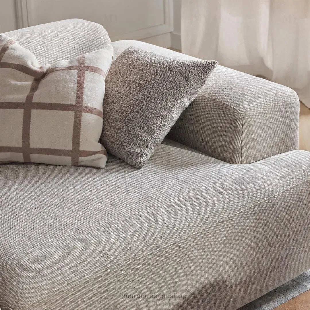 MELVANA Canapé 2 Places Beige Naturel – Confort Épuré & Design Apaisant | Maroc Design-canapé, fauteil, Pouf, Meridienne-Maroc Design-Maroc Design