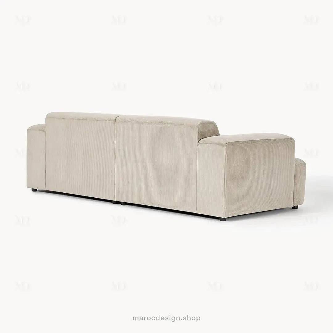 MELVANA Canapé 2 Places Large Beige – Élégance Moderne & Confort Raffiné | Maroc Design-canapé, fauteil, Pouf, Meridienne-Maroc Design-Maroc Design