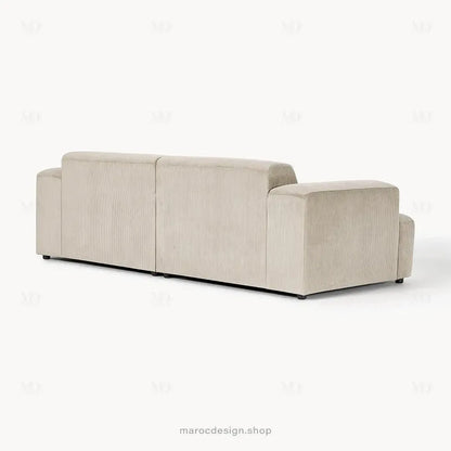 MELVANA Canapé 2 Places Large Beige – Élégance Moderne & Confort Raffiné | Maroc Design-canapé, fauteil, Pouf, Meridienne-Maroc Design-Maroc Design
