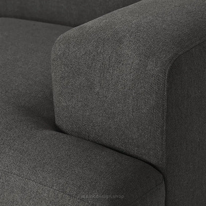 MELVANA - Canapé 2 Places Large Gris Anthracite | Maroc Design-canapé, fauteil, Pouf, Meridienne-Maroc Design-Maroc Design