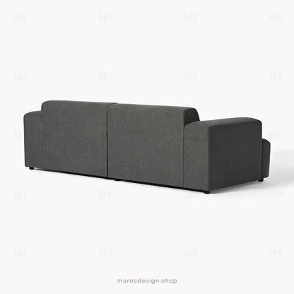 MELVANA - Canapé 2 Places Large Gris Anthracite | Maroc Design-canapé, fauteil, Pouf, Meridienne-Maroc Design-Maroc Design