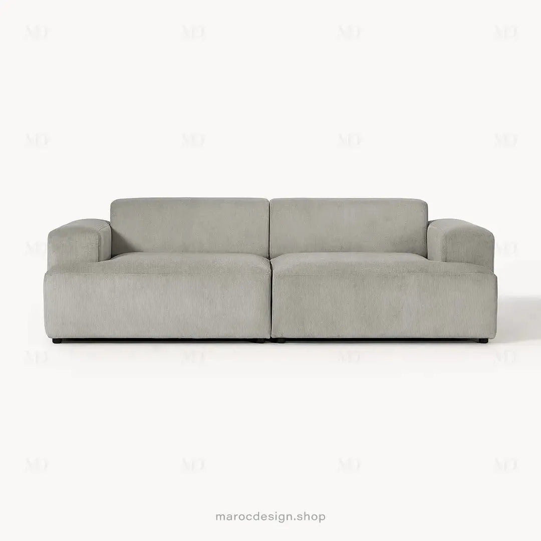 MELVANA Canapé 2 Places Large Gris – Design Moderne et Confort Haut de Gamme | Maroc Design-canapé, fauteil, Pouf, Meridienne-Maroc Design-Maroc Design