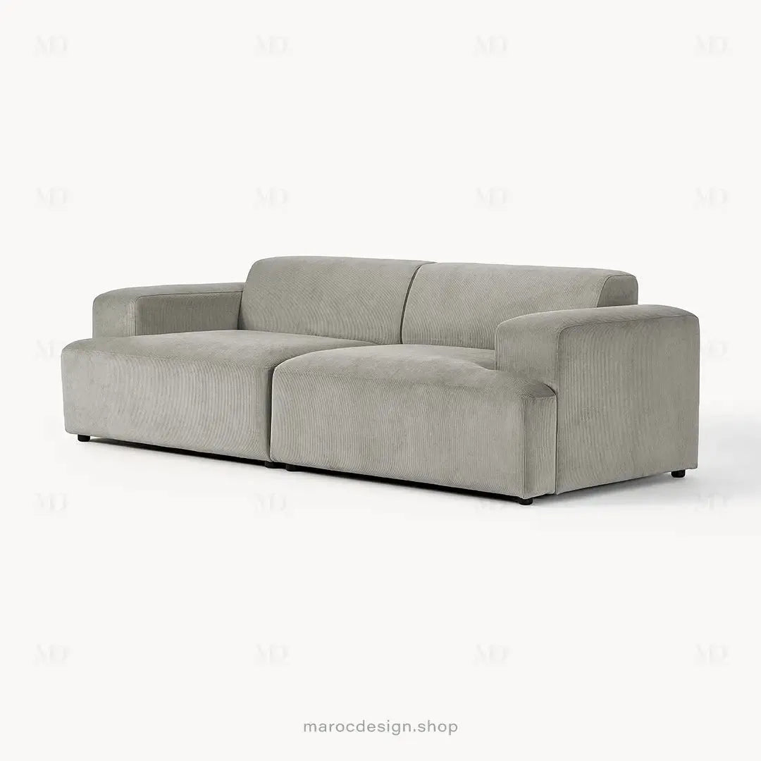 MELVANA Canapé 2 Places Large Gris – Design Moderne et Confort Haut de Gamme | Maroc Design-canapé, fauteil, Pouf, Meridienne-Maroc Design-Maroc Design