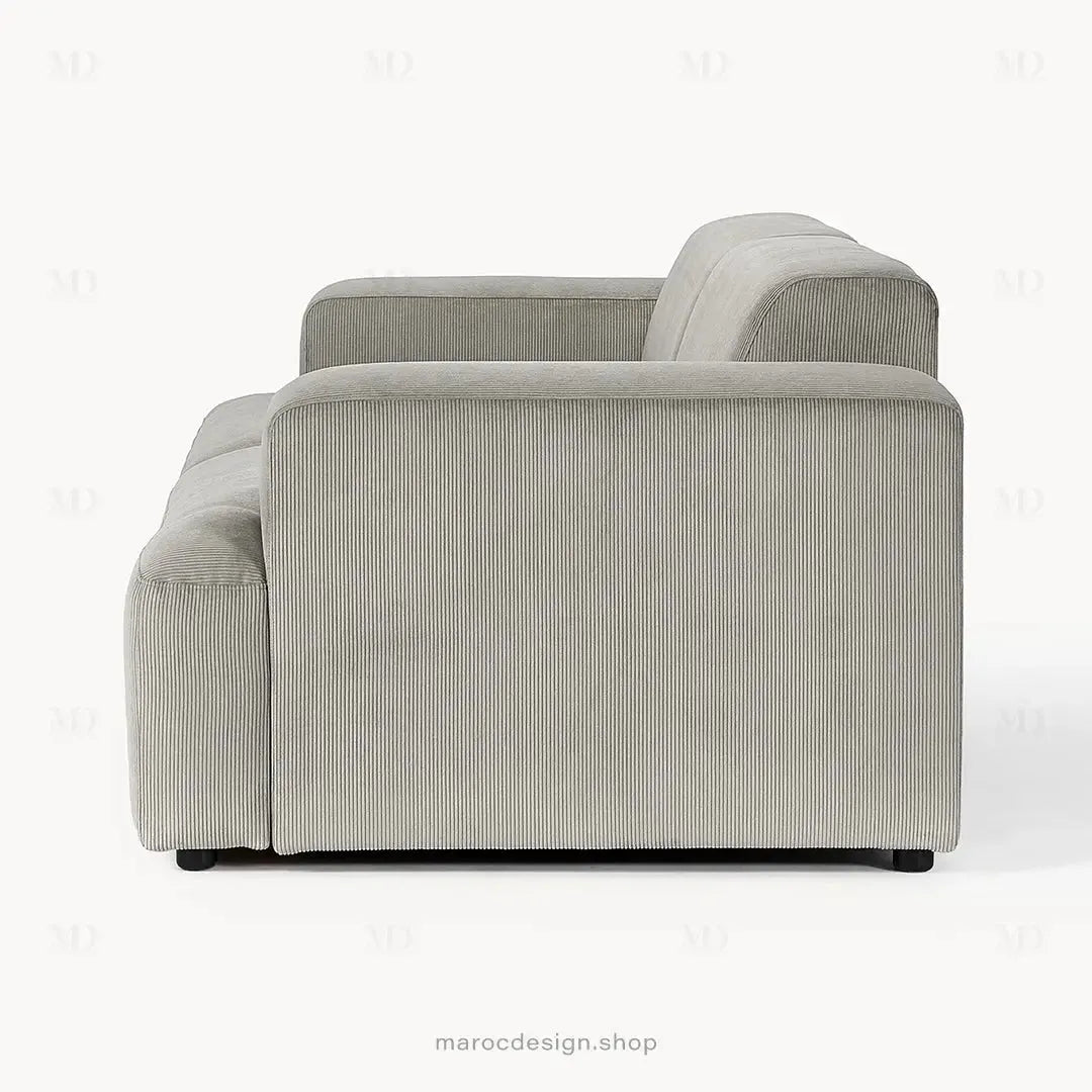 MELVANA Canapé 2 Places Large Gris – Design Moderne et Confort Haut de Gamme | Maroc Design-canapé, fauteil, Pouf, Meridienne-Maroc Design-Maroc Design