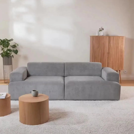 MELVANA Canapé 2 Places Large Gris – Design Moderne et Confort Haut de Gamme | Maroc Design-canapé, fauteil, Pouf, Meridienne-Maroc Design-Maroc Design