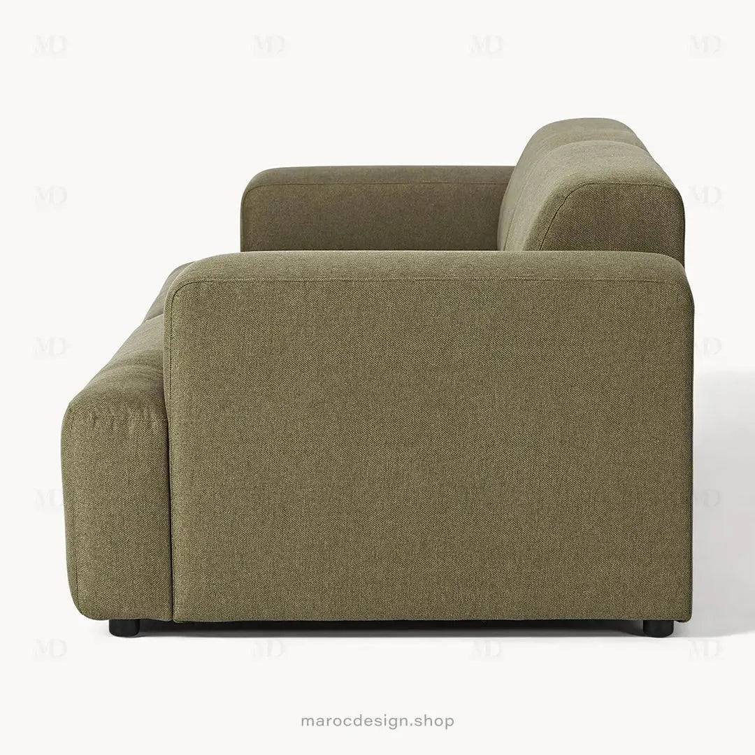 MELVANA Canapé 2 Places Large Vert Solitaire – Confort Nature & Design Haut de Gamme | Maroc Design-canapé, fauteil, Pouf, Meridienne-Maroc Design-Maroc Design