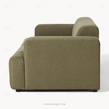 MELVANA Canapé 2 Places Large Vert Solitaire – Confort Nature & Design Haut de Gamme | Maroc Design-canapé, fauteil, Pouf, Meridienne-Maroc Design-Maroc Design