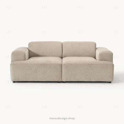 MELVANA – Canapé 2 Places (S) Beige-canapé, fauteil, Pouf, Meridienne-Maroc Design-Maroc Design