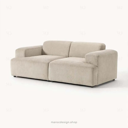 MELVANA – Canapé 2 Places (S) Beige-canapé, fauteil, Pouf, Meridienne-Maroc Design-Maroc Design